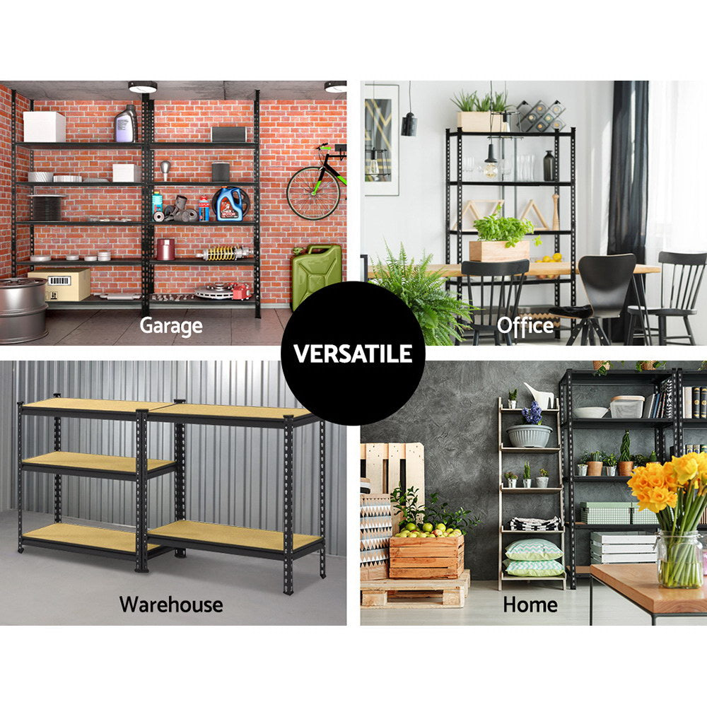 Marlook 1.8M Garage Shelving Warehouse Rack Pallet Racking Storage Shelf Charcoal
