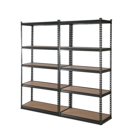 Marlook 2x1.8M Garage Shelving Warehouse Rack Pallet Racking Storage Charcoal