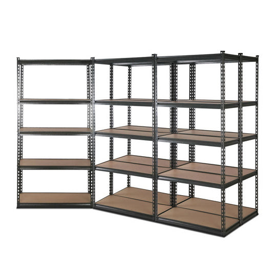 Marlook 5x1.8M Garage Shelving Warehouse Rack Pallet Racking Storage Charcoal
