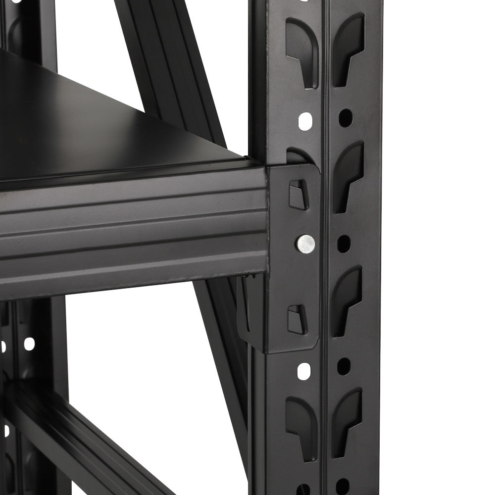 Marlook 2Mx1.8M Garage Shelving Warehouse Rack Pallet Racking Storage Shelf Black