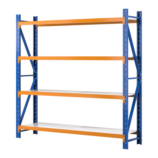 Marlook 2Mx2M Garage Shelving Warehouse Rack Pallet Racking Storage Shelf Blue