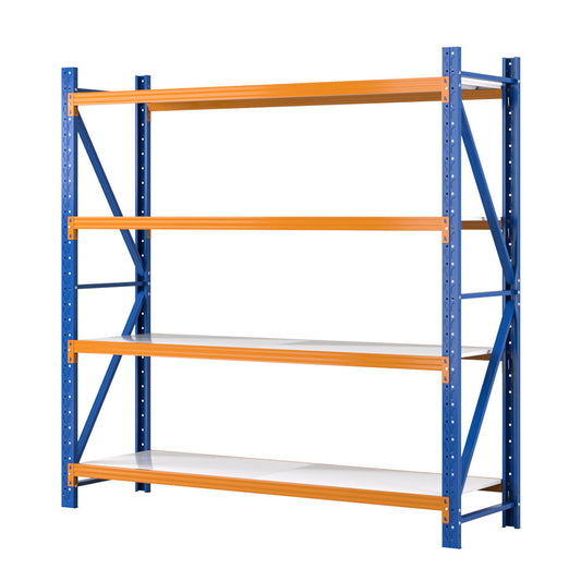 Marlook 2Mx2M Garage Shelving Warehouse Rack Pallet Racking Storage Shelf Blue